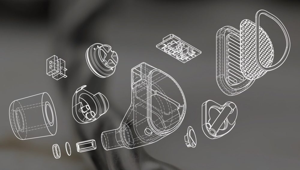 64 Audio Duo internal component explosion diagram