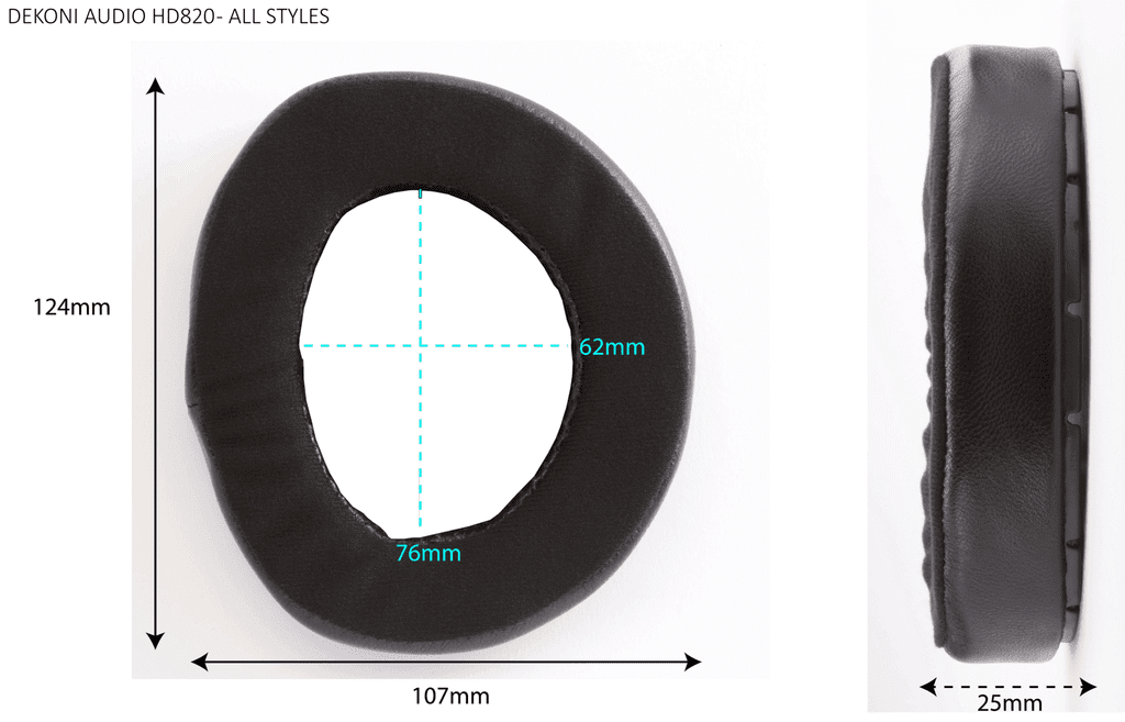 Dekoni Sennheiser HD820 Dimensions