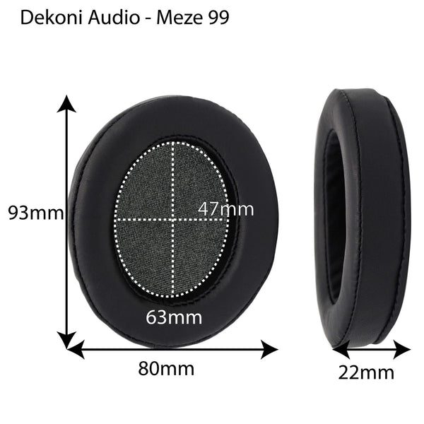 Dekoni Meze Earpads Dimensions