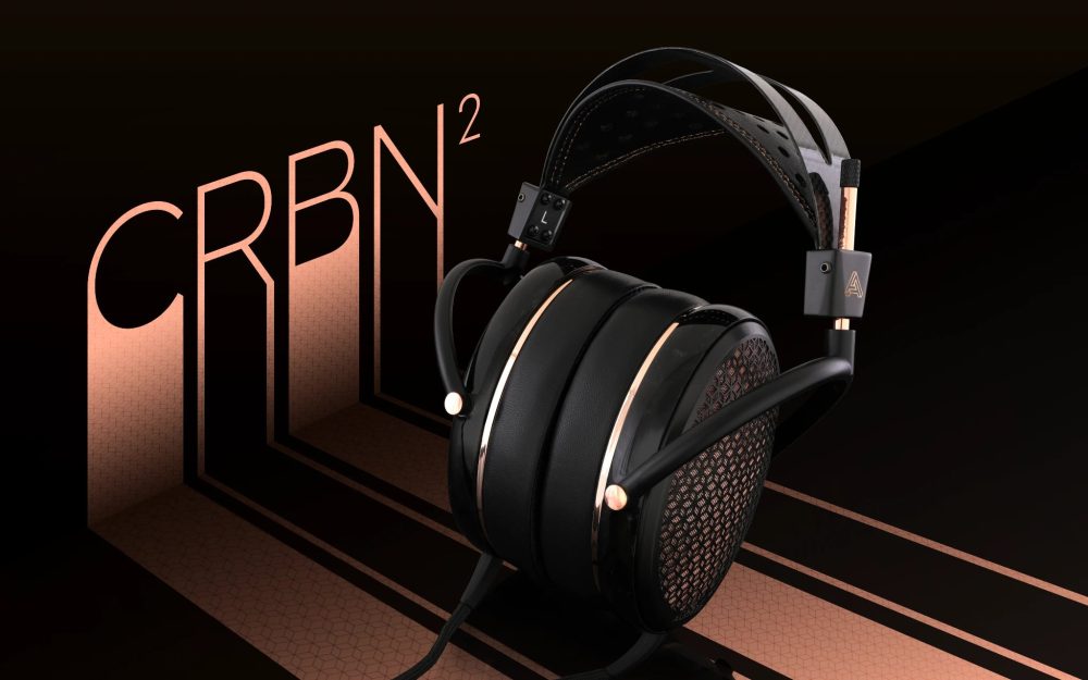 Audeze CRBN2 front quarter hero with copper logo