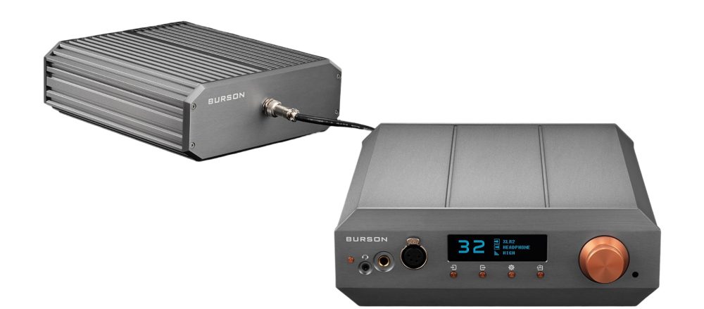 Burson Fusion Core attached to Burson Voyager amp wide angle