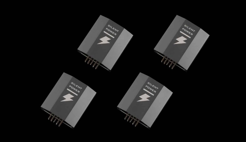 Burson SP-02 modules x4 front rotated over black background