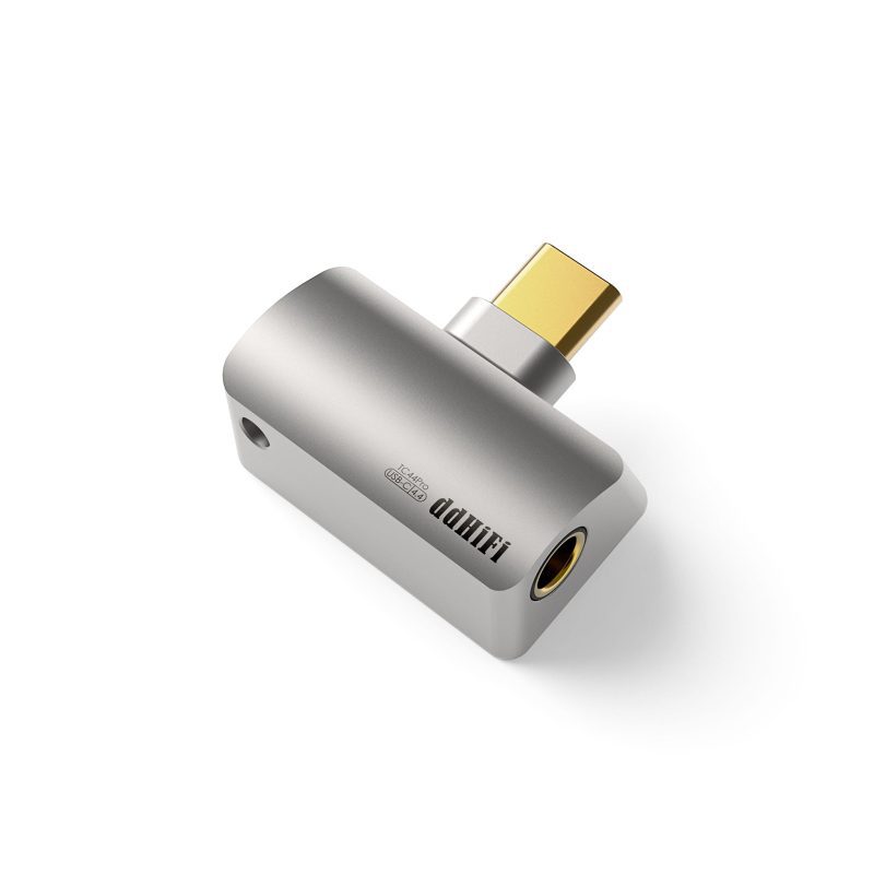 ddHiFi TC44Pro USB-C 3 quarter over white background