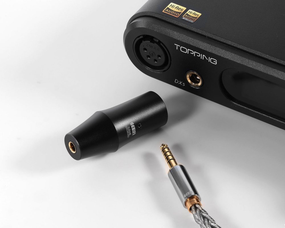 ddHiFi XLR44B with headphone amp and Pentaconn earphone cable