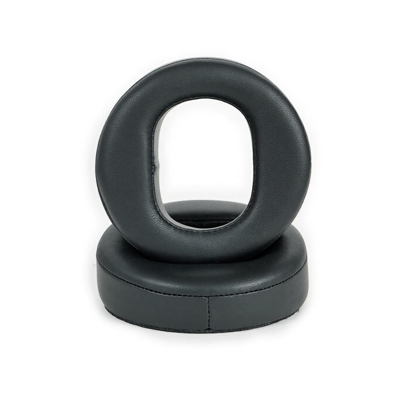 Dekoni Audeze MM sheepskin Earpads front stacked over white background