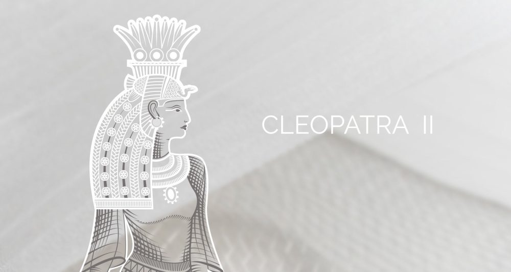 Effect Audio Cleopatra banner with Egyptian drawing