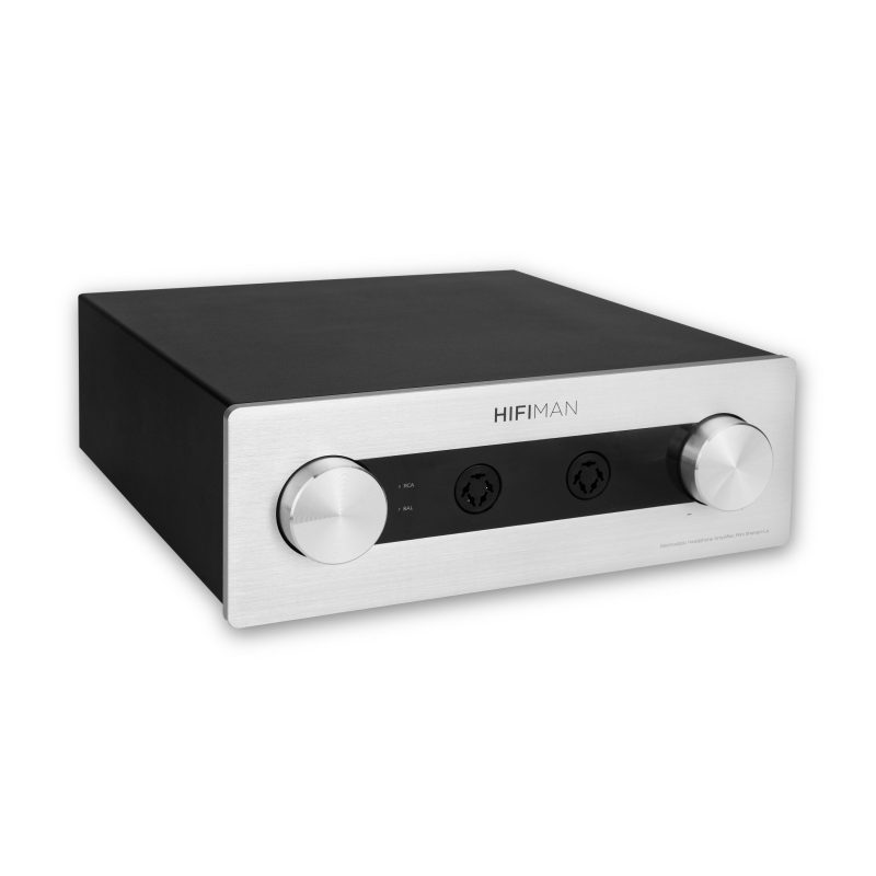 HiFiMAN Mini Shangri-La amp front quarter over white background