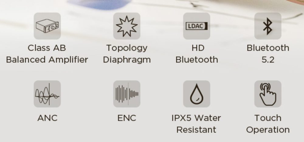 HiFiMAN Svanar Jr features diagram with icons