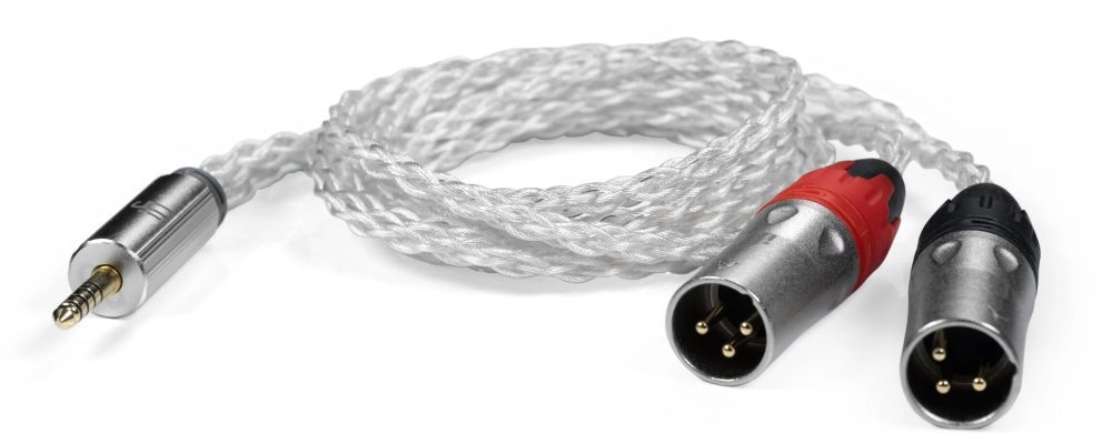 iFi 4.4mm to XLR premium cable coiled whitebox