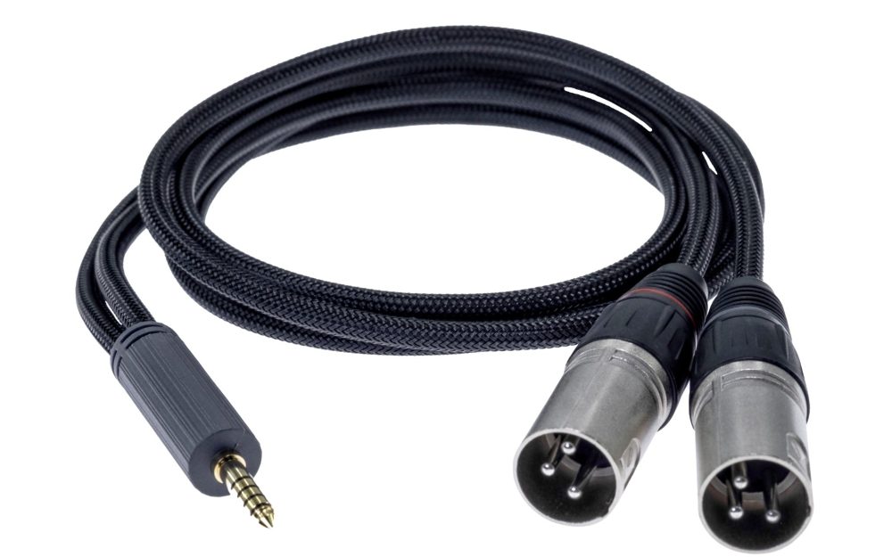 iFi 4.4 to XLR coiled cable whitebox