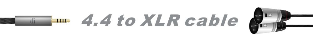 iFi 4.4 to XLR logo with termination thumbnails