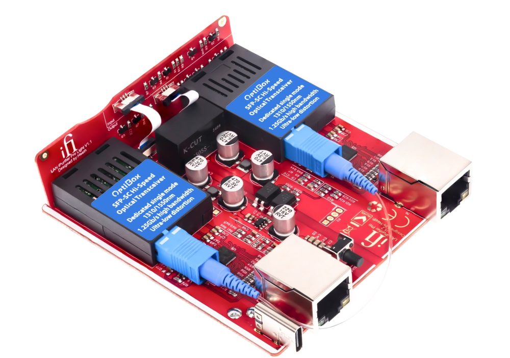 iFi LAN iPurifier Pro PCB highlighting optical isolation modules