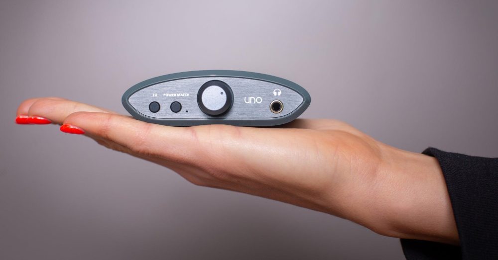 iFi UNO DAC Amp Lifestyle Palm-sized