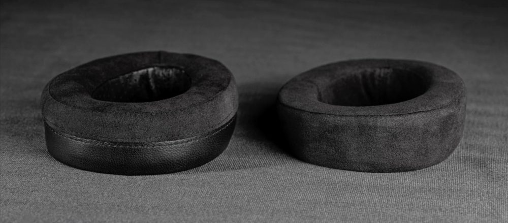 Meze Empyrean earpads over gray background