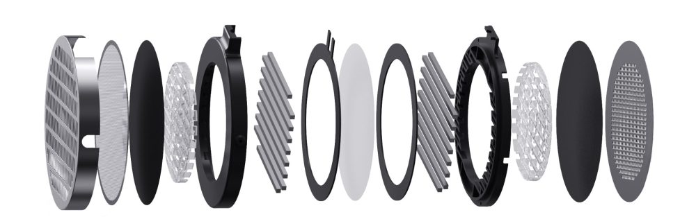 Moondrop internal components horizontal explosion