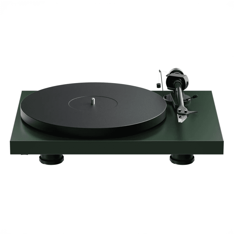 Pro-Ject Debut EVO 2 Satin Fir Green top front whitebox