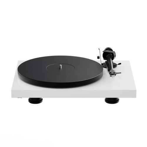 Pro-Ject Debut EVO 2 gloss white top front quarter whitebox