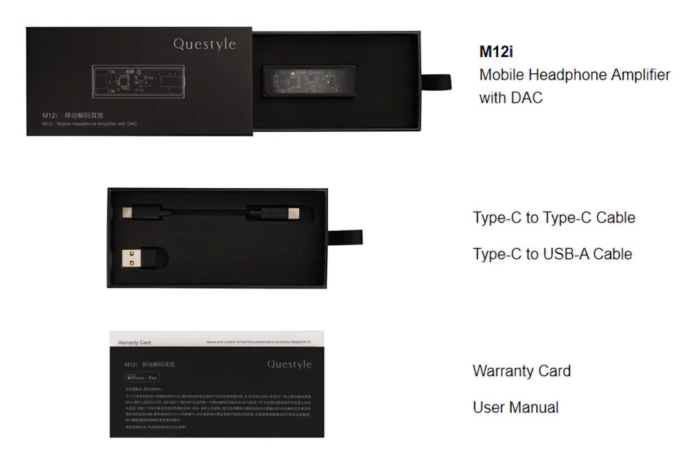 Questyle M12i In the Box